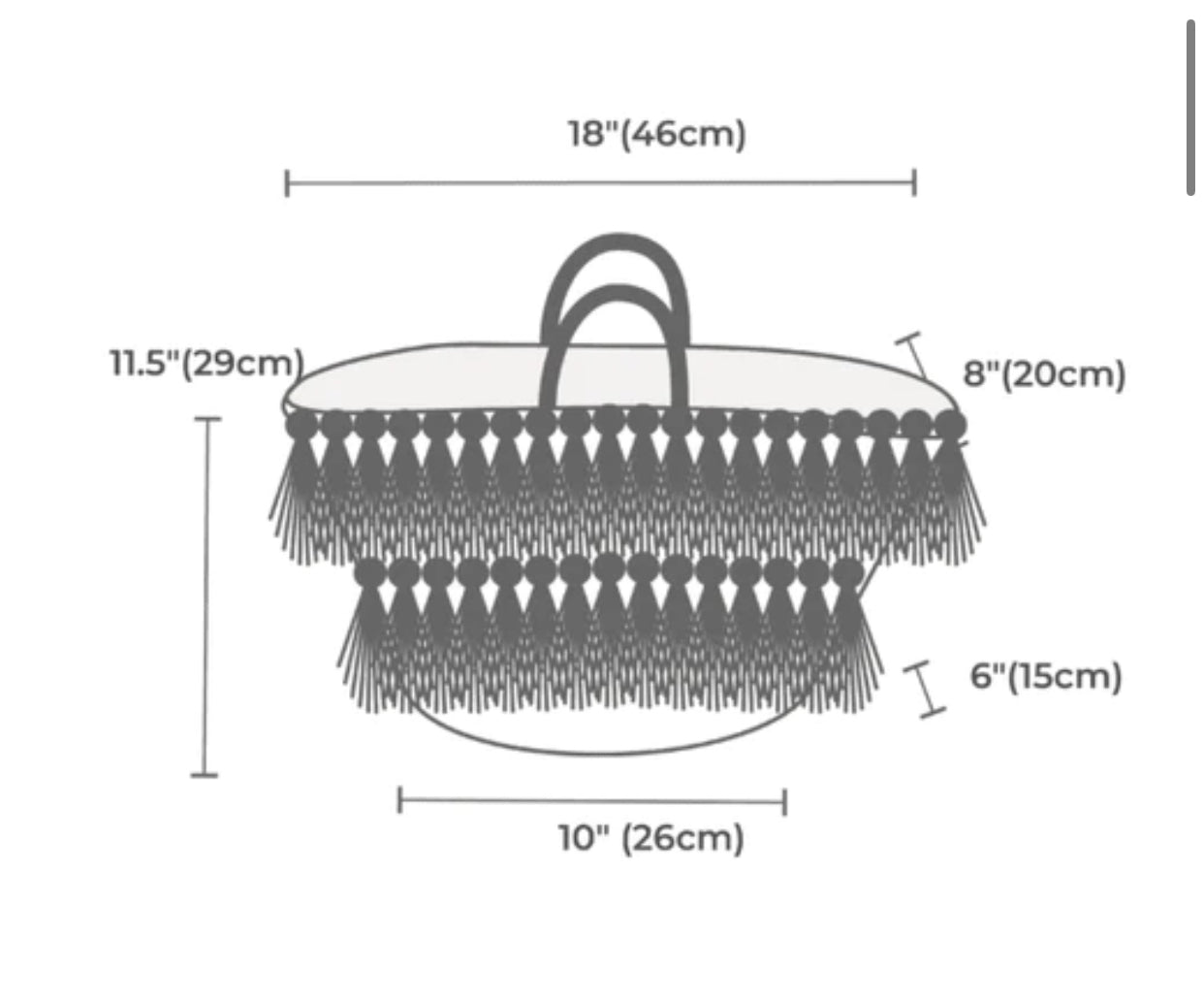 Natural Palm Leaf Straw Basket with Pink Tassels | Handmade Tote