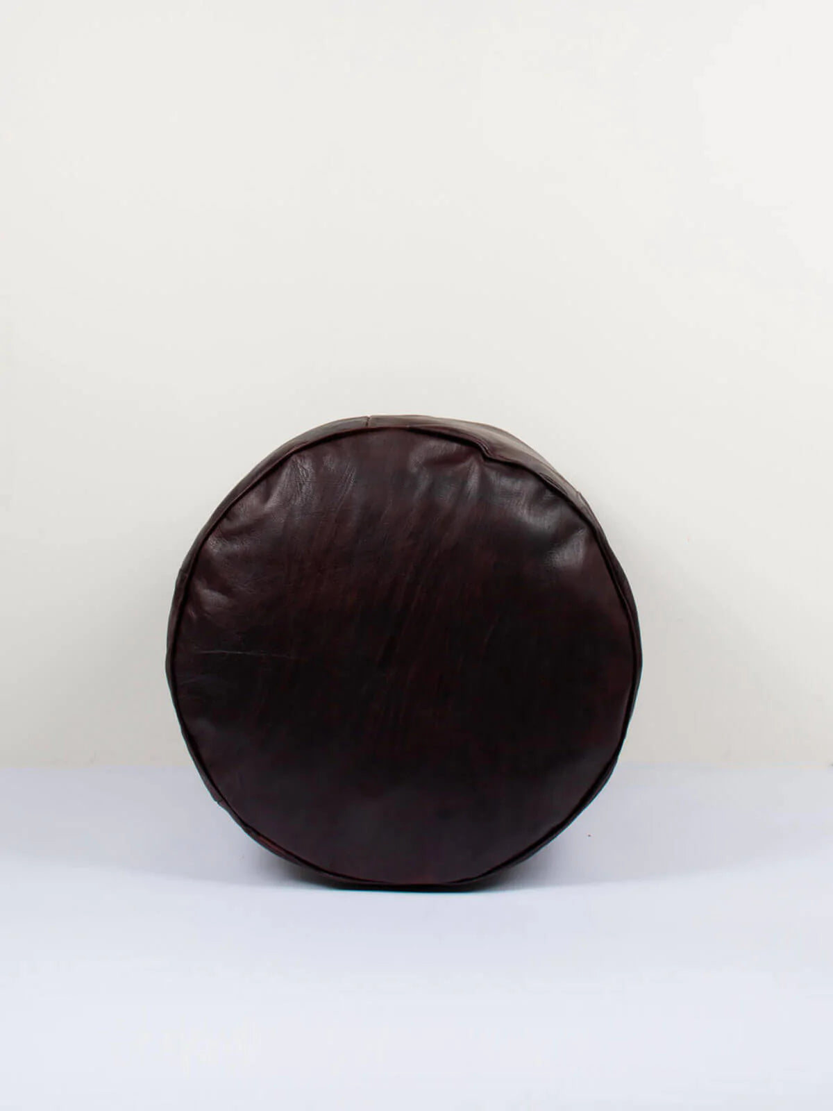 Handmade Moroccan Leather Pouf Ottoman – Genuine Leather Footstool