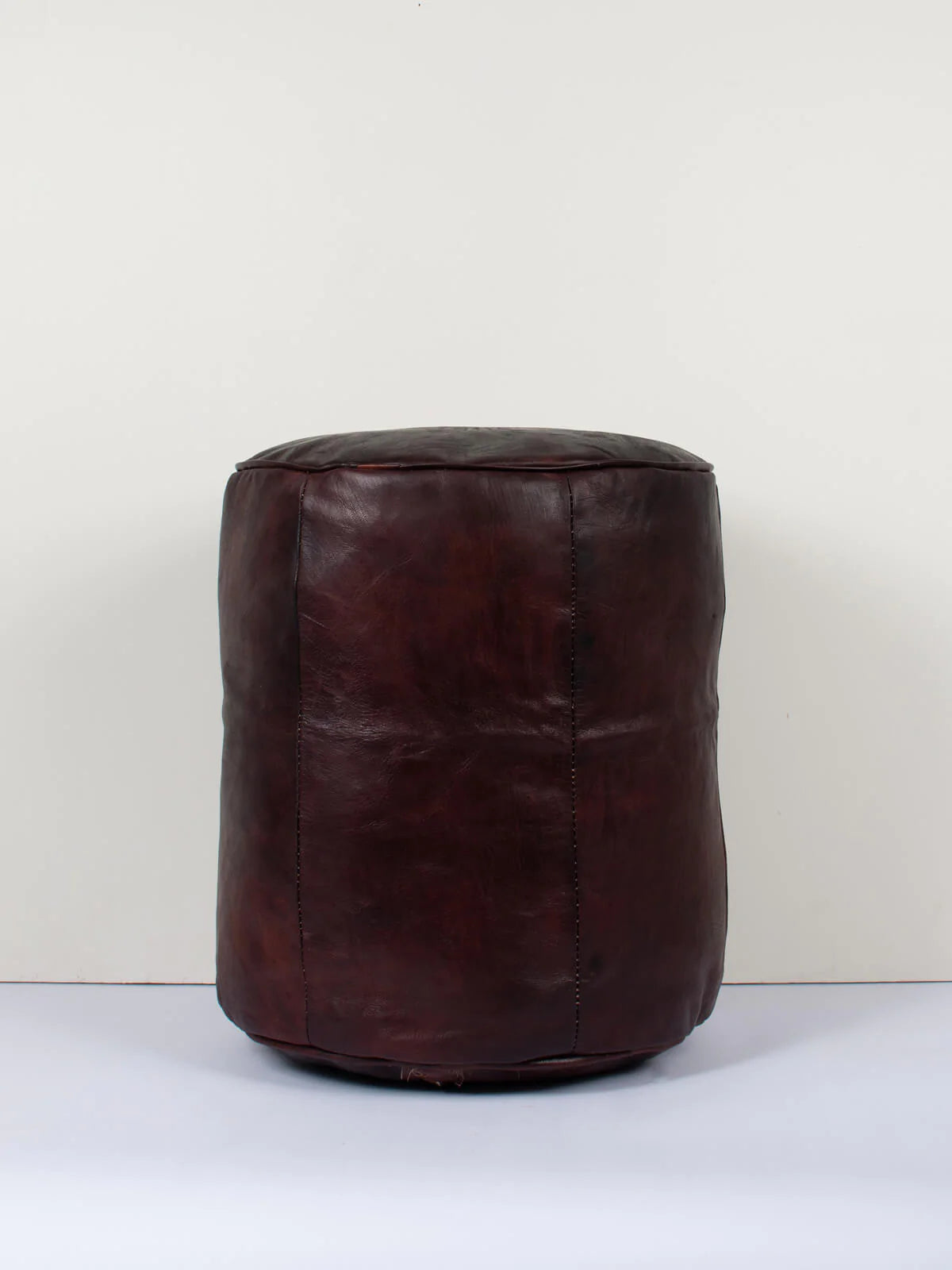 Handmade Moroccan Leather Pouf Ottoman – Genuine Leather Footstool